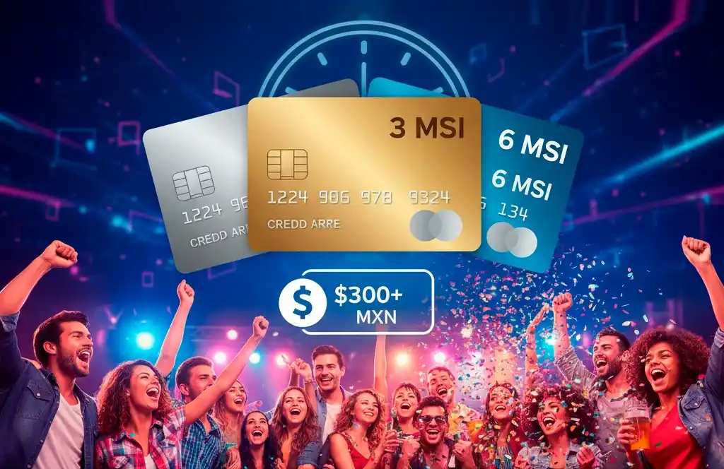 Paga a 3 y 6 Meses sin interes en ettickets mx
